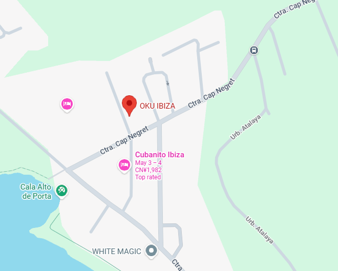 Hotel location map