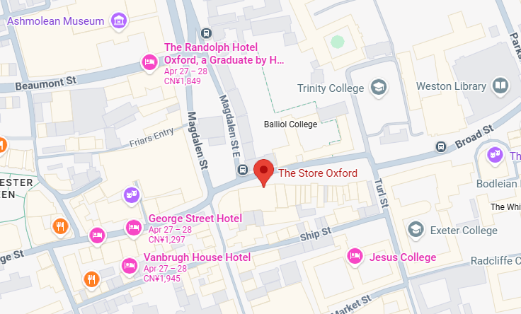 Hotel location map
