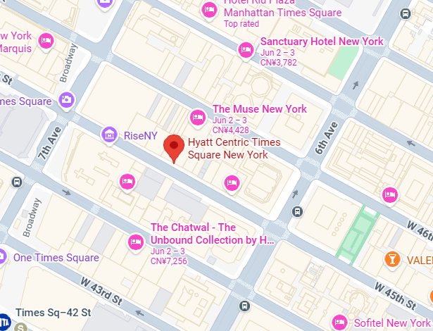 Hotel location map