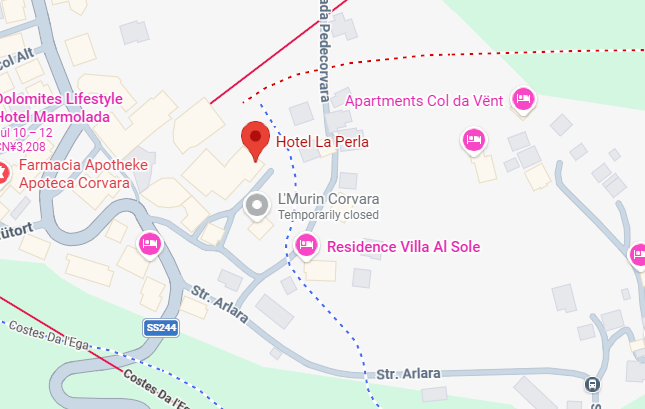 Hotel location map
