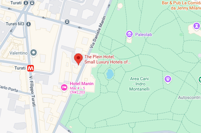Hotel location map