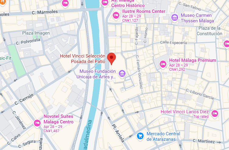 Hotel location map