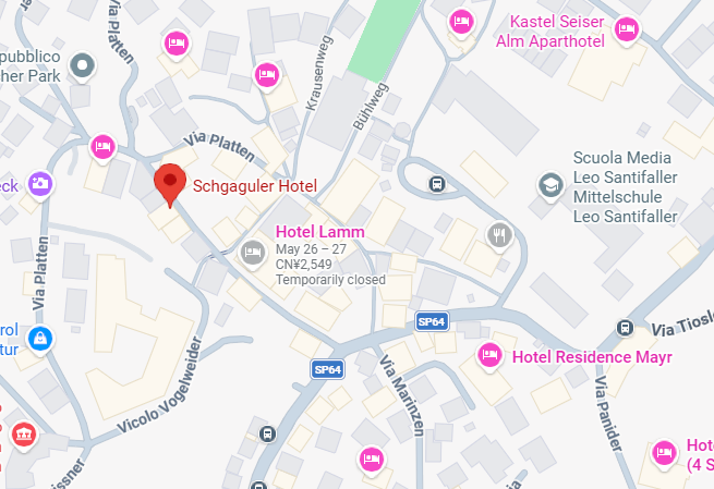 Hotel location map