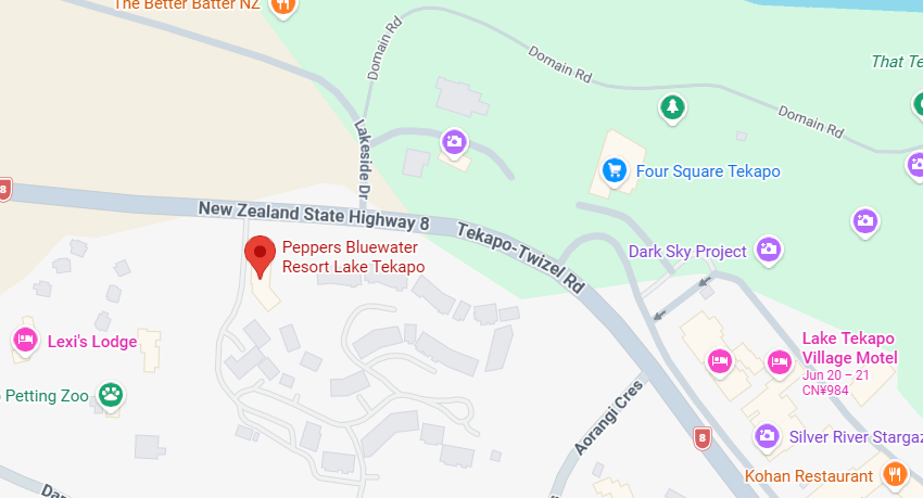 Hotel location map