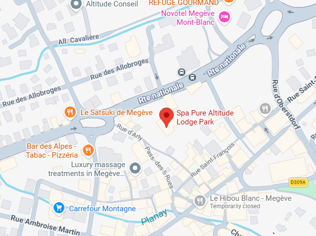 Hotel location map