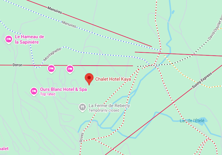 Hotel location map