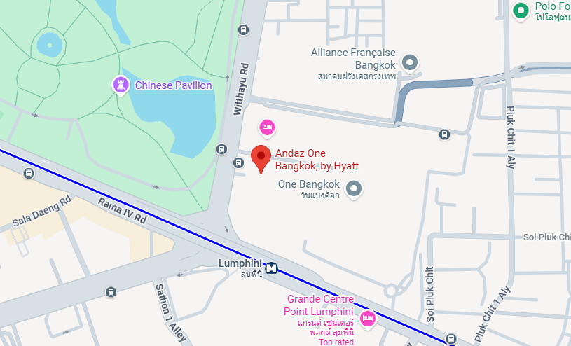 Hotel location map