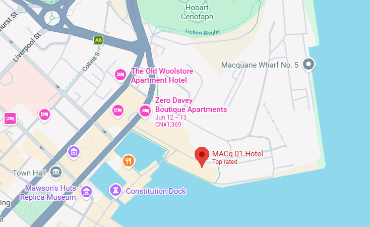 Hotel location map