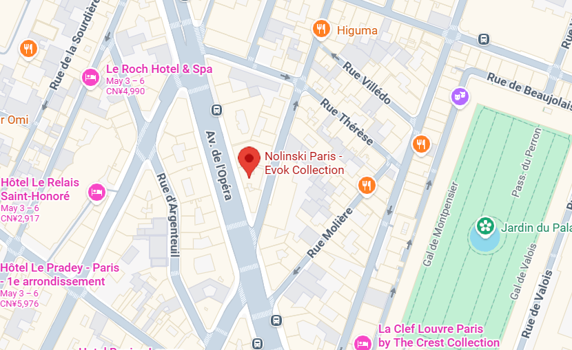 Hotel location map