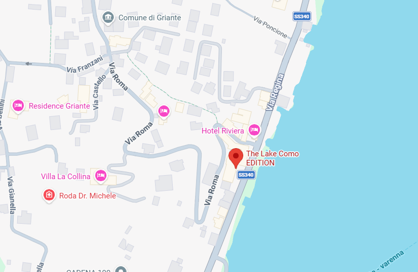 Hotel location map