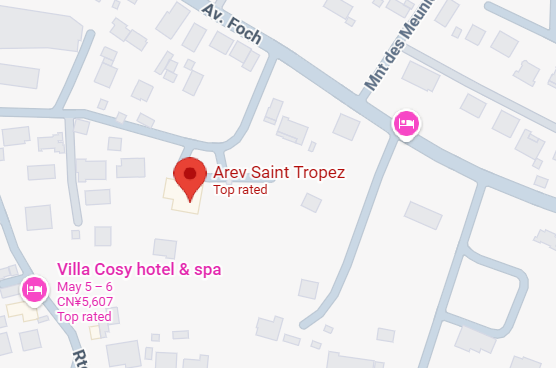 Hotel location map