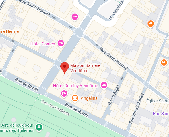 Hotel location map
