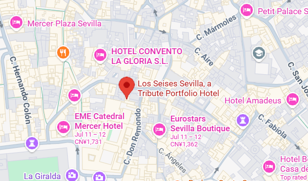 Hotel location map