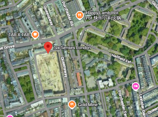 Hotel location map
