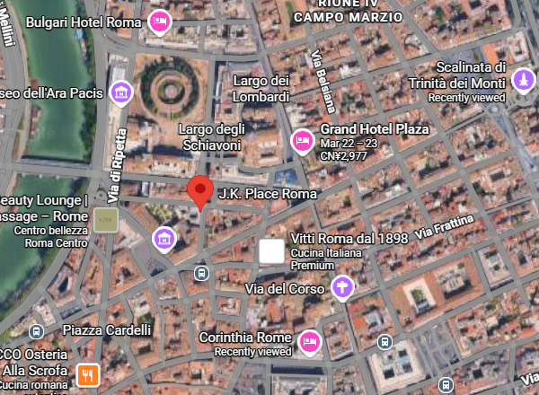 Hotel location map