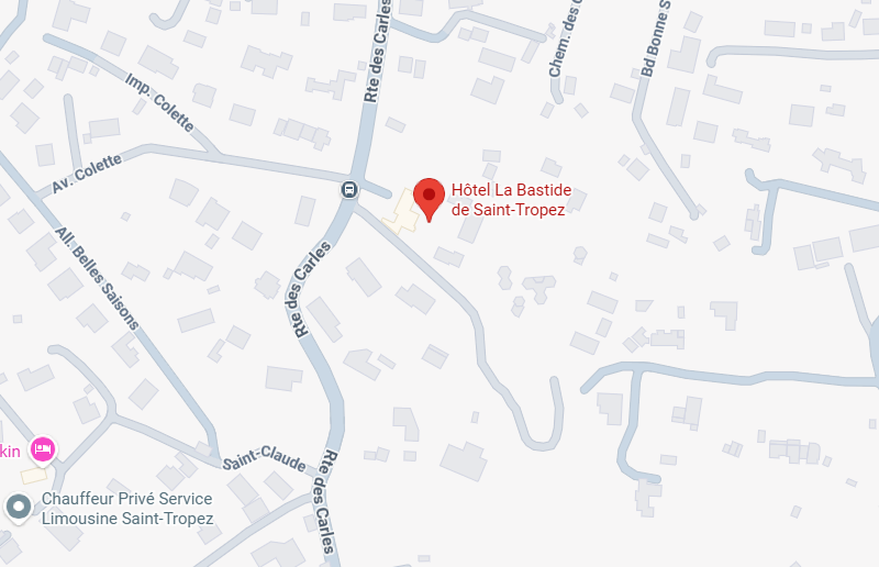 Hotel location map