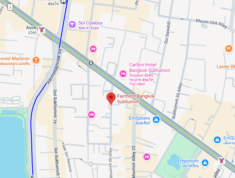 Hotel location map