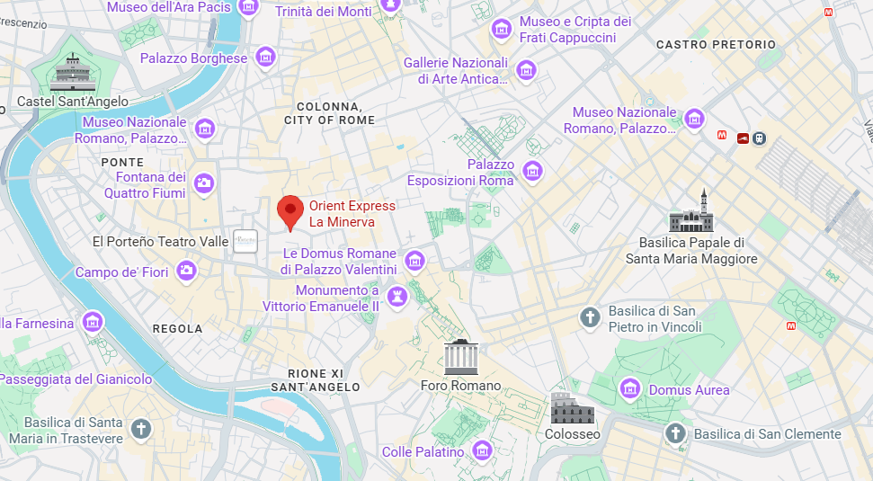 Hotel location map