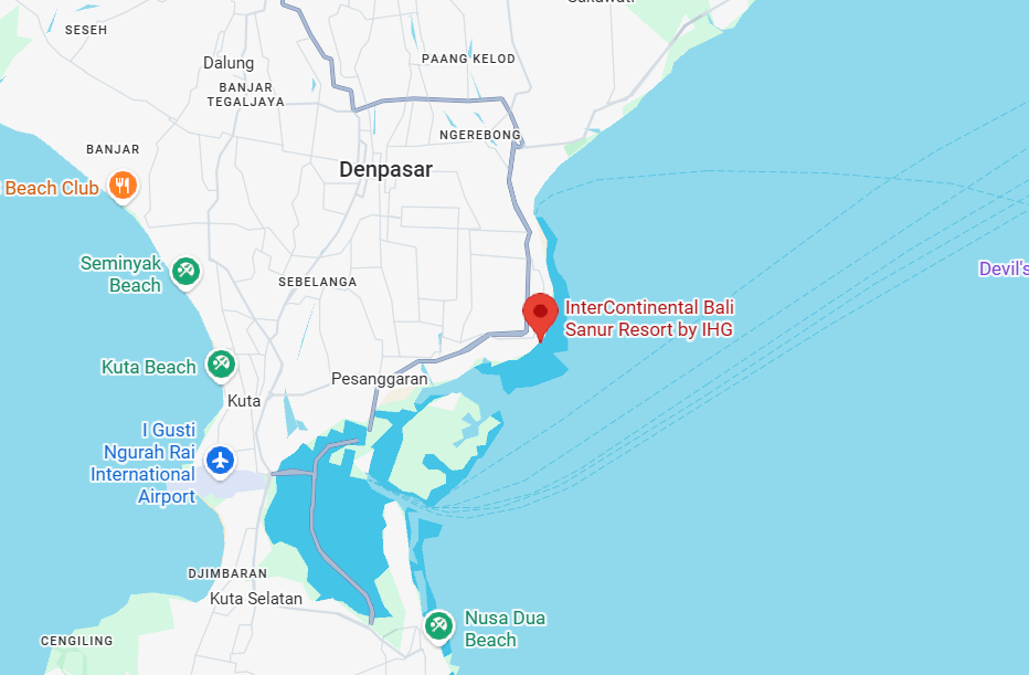 Hotel location map