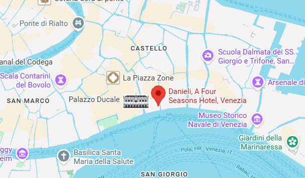 Hotel location map