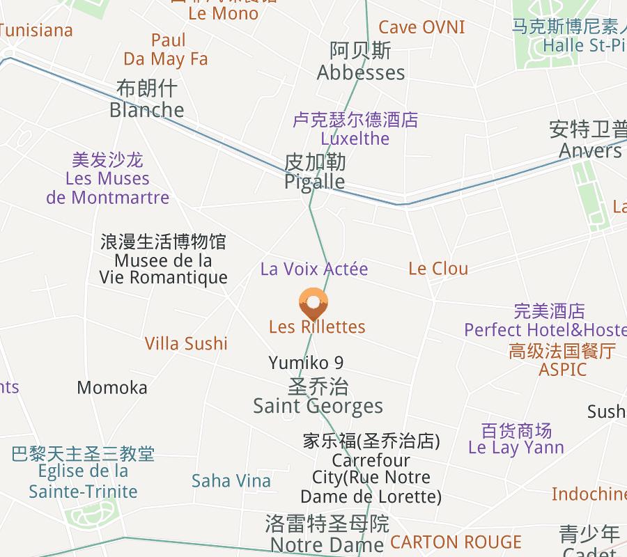 Rue de Aumale Apartment Map