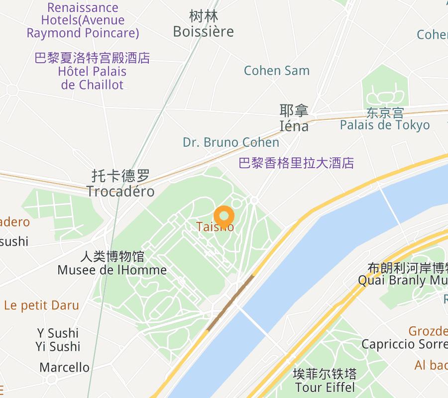 Avenue de Camoens Apartment Map