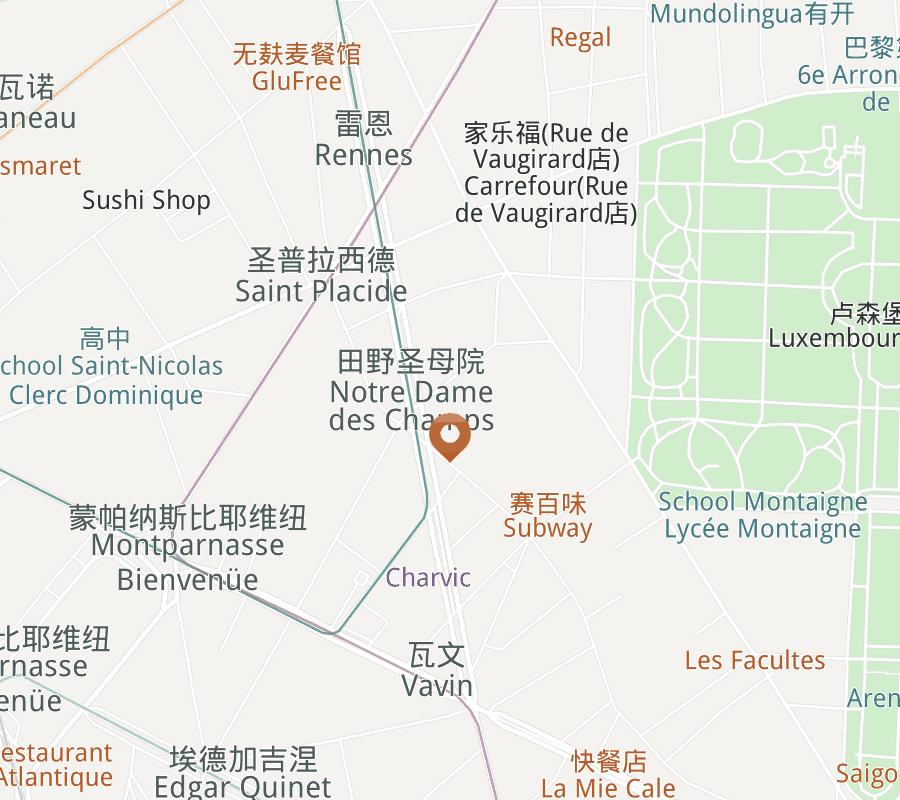 Rue Vavin Apartment Map