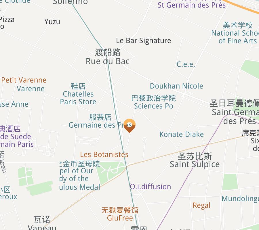 Rue de la Planche Apartment Map