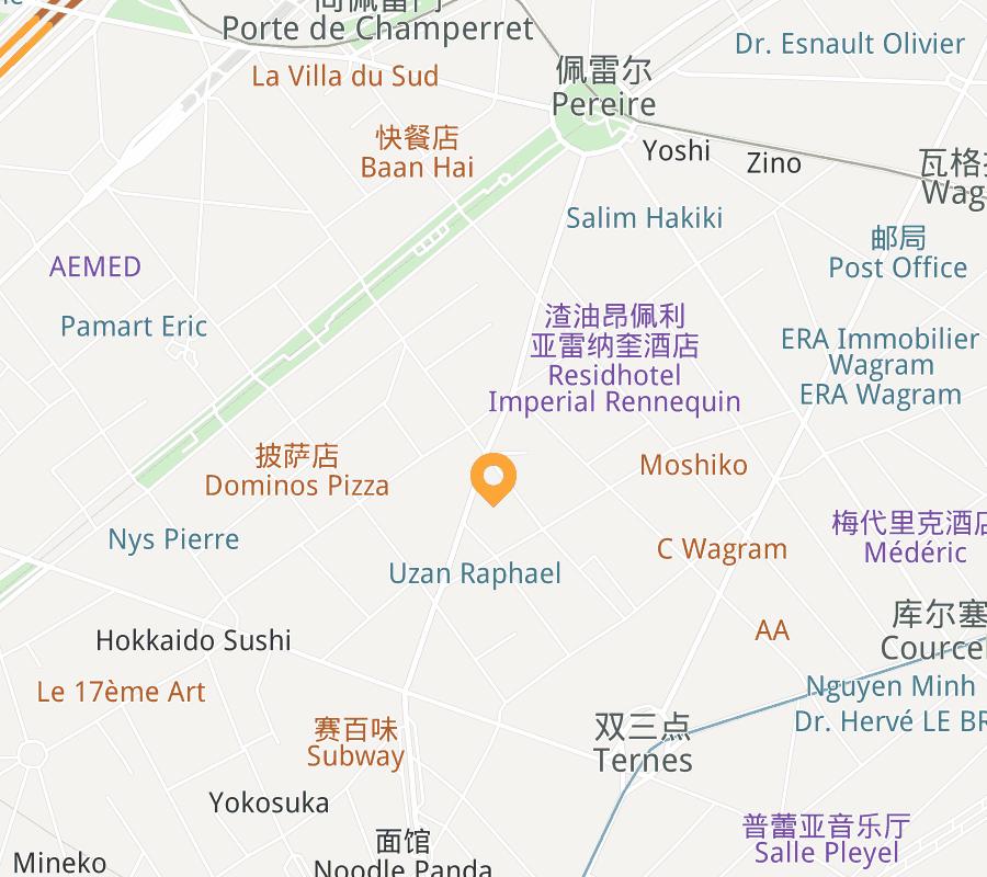 Apartment Avenue Niel Map