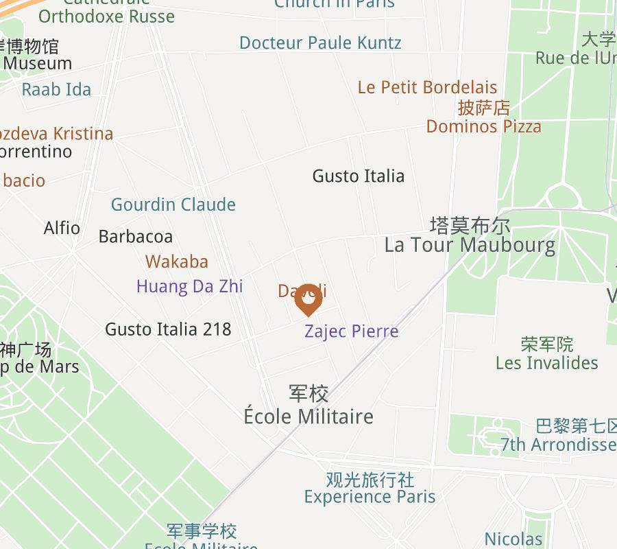 Square de Robiac Apartment Map