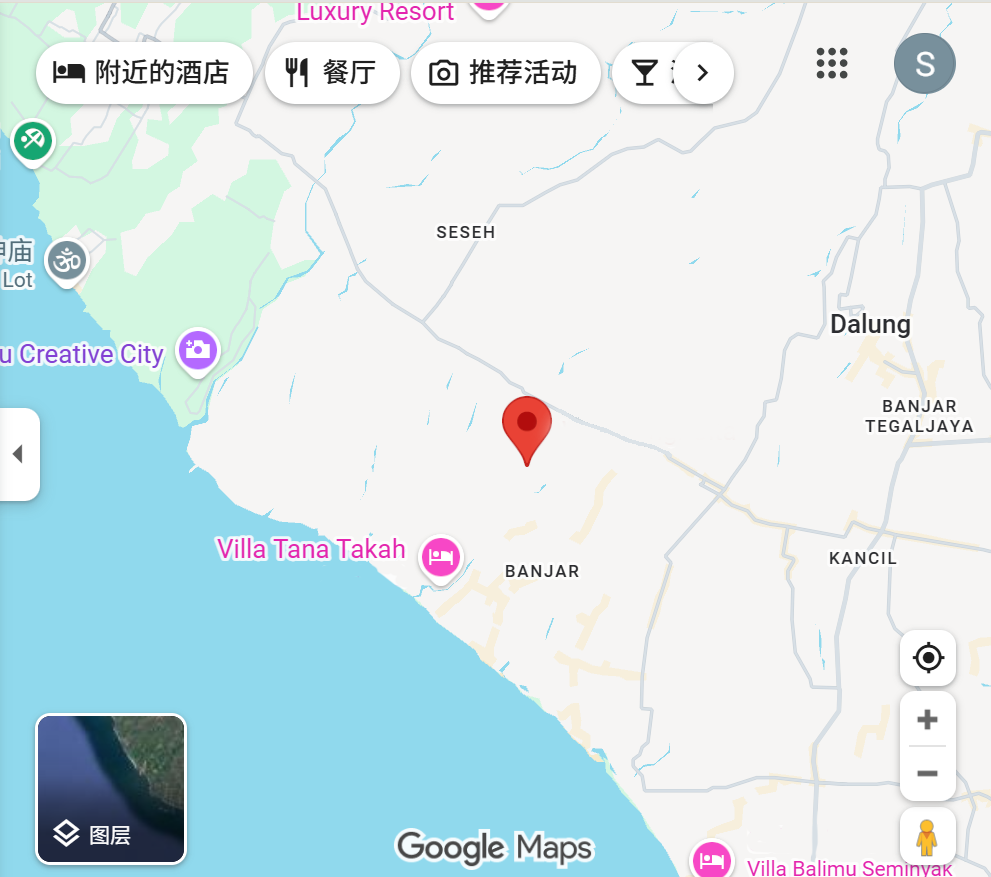 Villa Pangi Gita Map