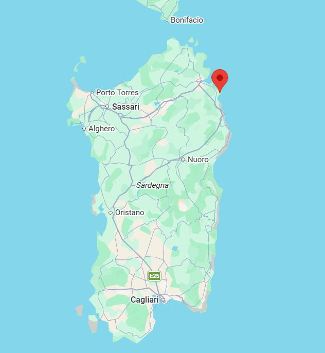 Villa Marzia sardinia Map