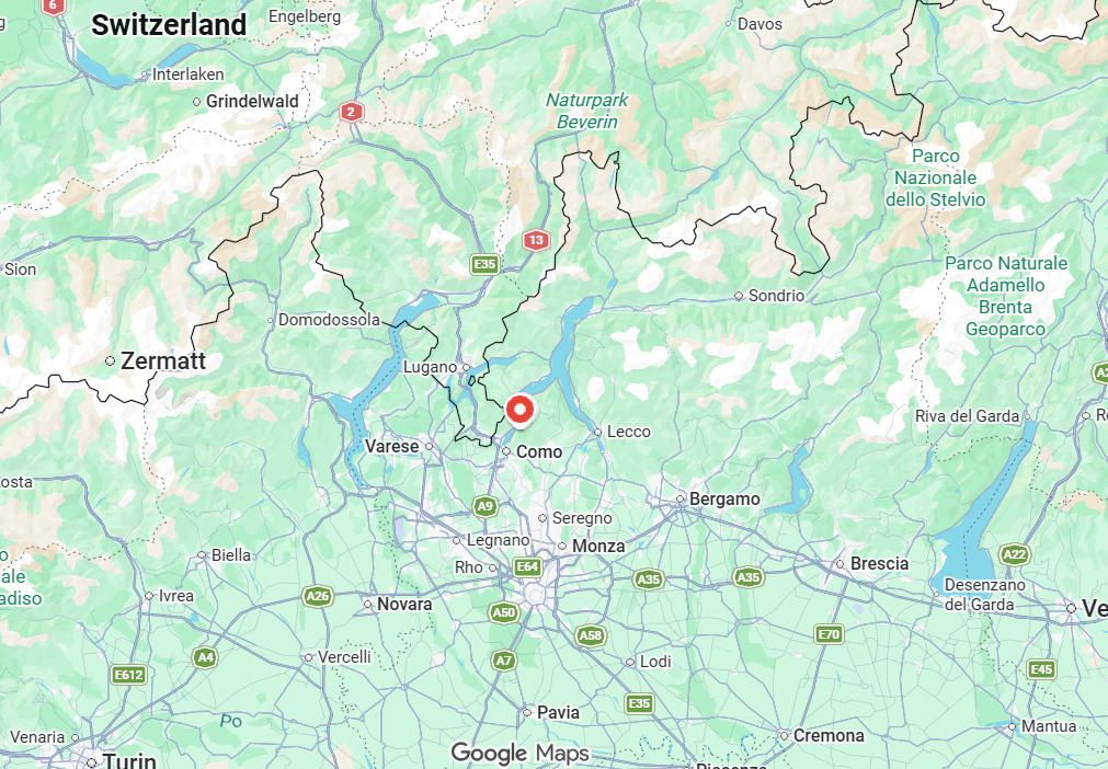 Villa Pliniana Map